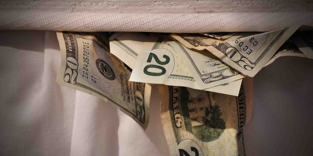 money-under-mattress